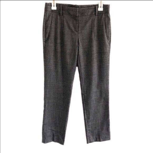 𝅺nwot Theory Namiko wool tweed trousers sz 4 - Picture 1 of 6